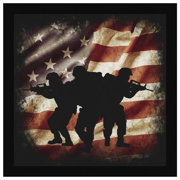 Brothers In Arms - Square Canvas Canvas Wall Art 2 teelaunch 8 x 8 